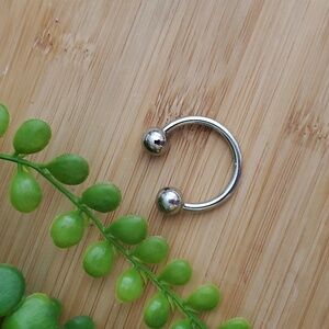 Sterling Silver Ball Student Tipped Belly Ring Unused